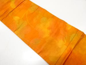 枝垂れ花模様織り出し　名古屋帯